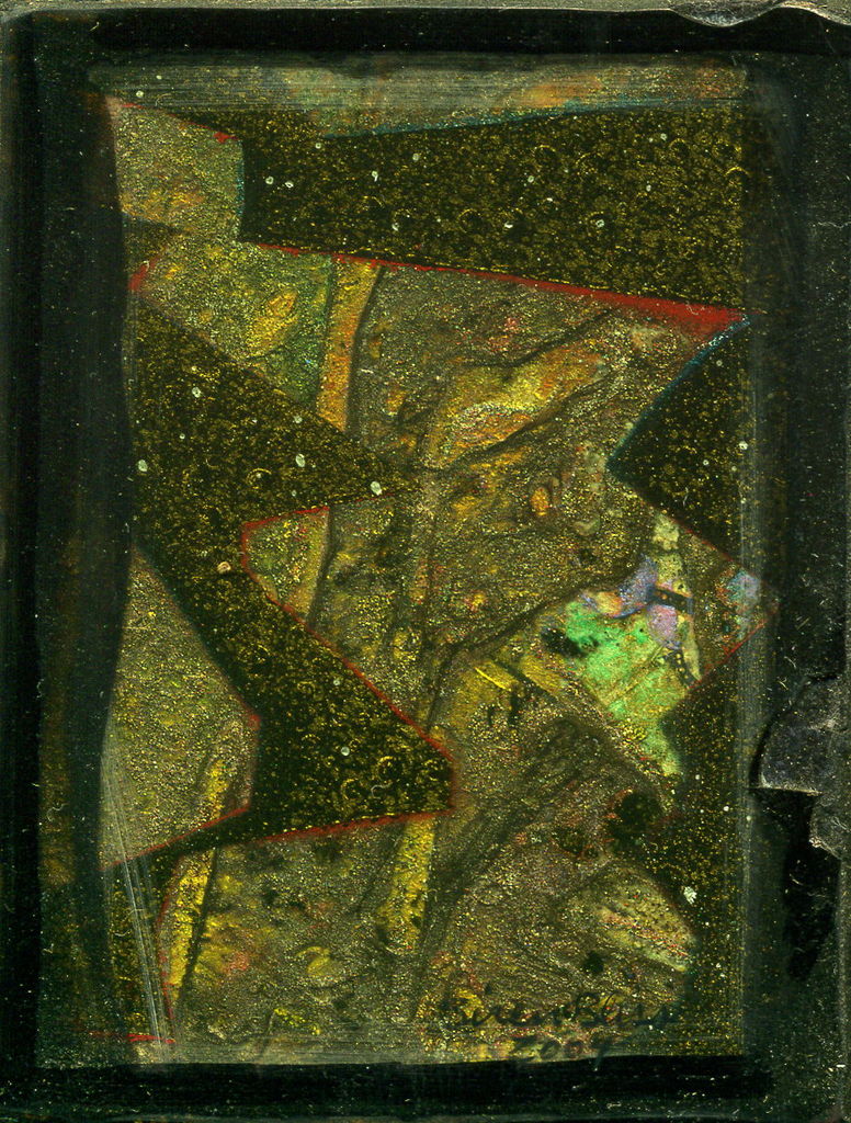 Acrylic and Lacquer on Wood Panel, 2.375in x 3.125in - 2004 